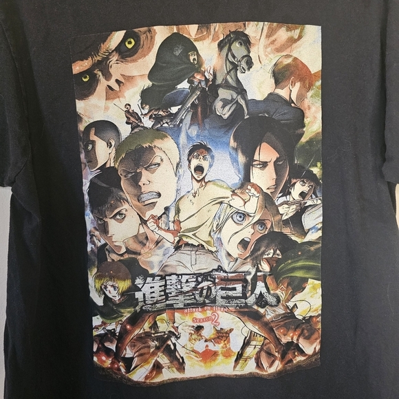 Attack on Titan Season 2 Graphic Tee T Shirt Size XL - Picture 5 of 8
